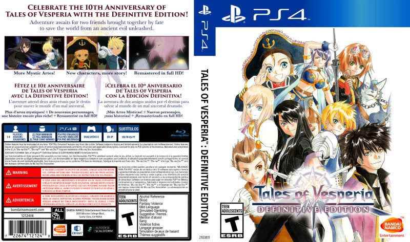 Tales of Vesperia Definitive Edition Cover Art - WOI Solutions