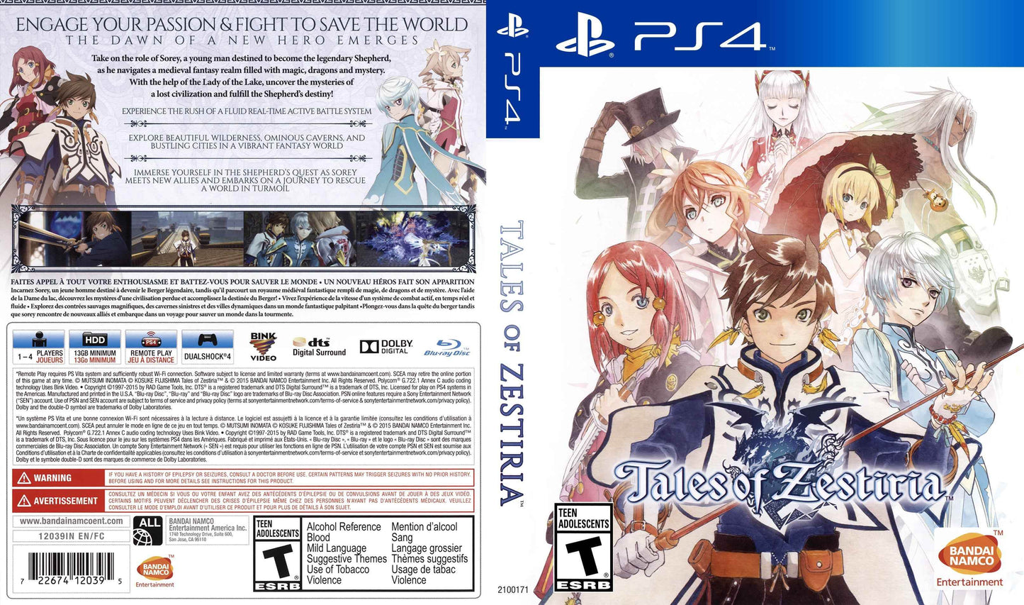 Tales of Zestiria Cover Art - WOI Solutions