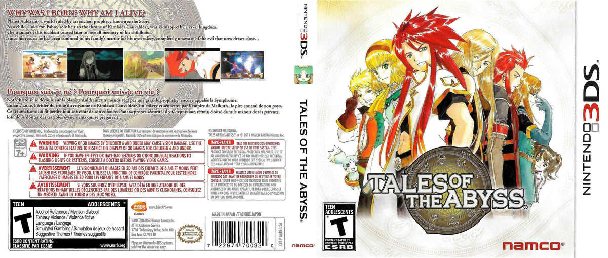 Tales of the Abyss Cover Art - WOI Solutions