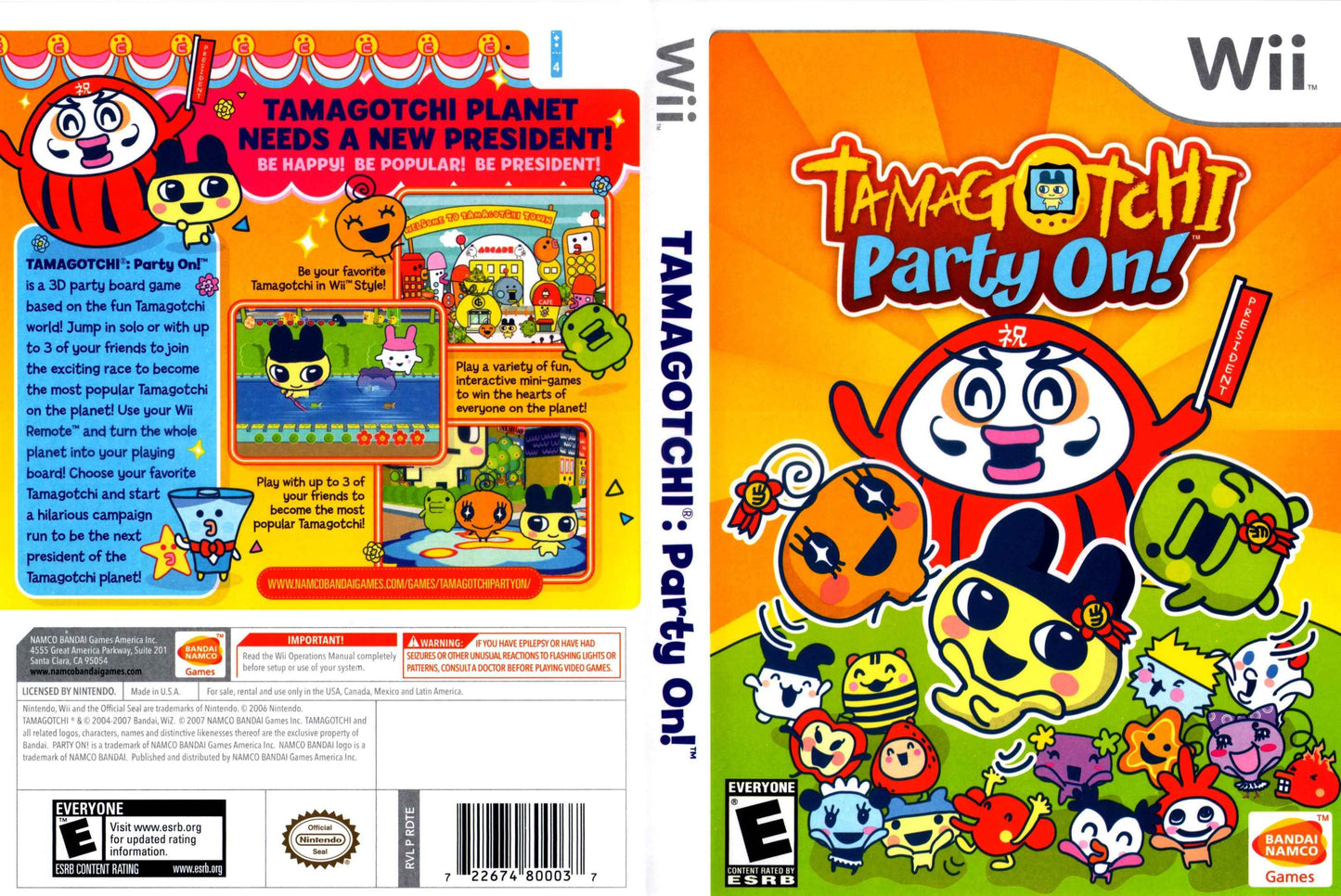 Tamagotchi Party On! Cover Art - WOI Solutions