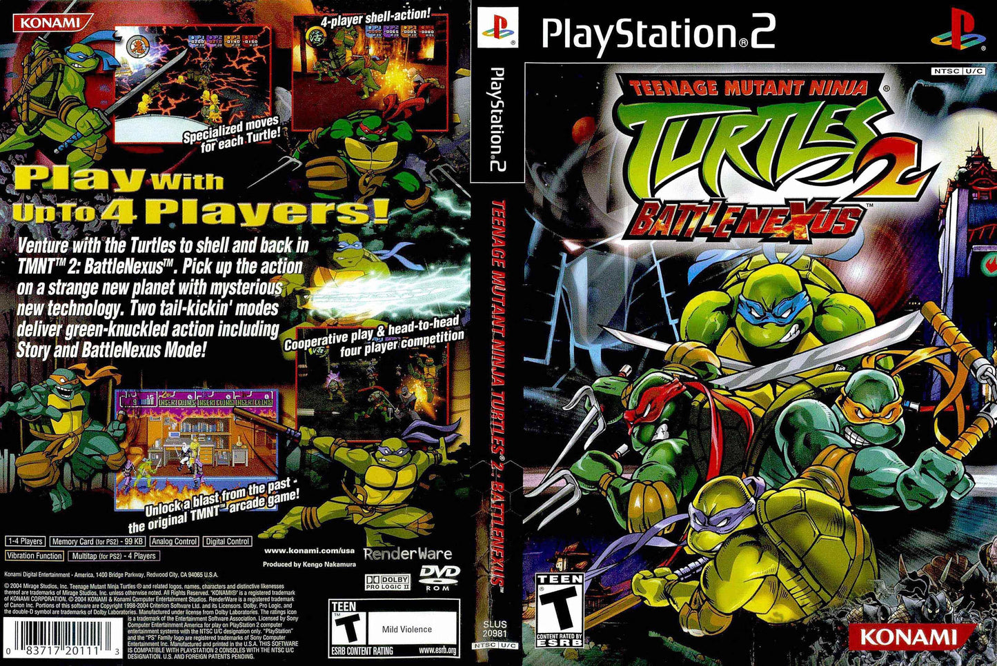Teenage Mutant Ninja Turtles 2 Battlenexus Cover Art - WOI Solutions