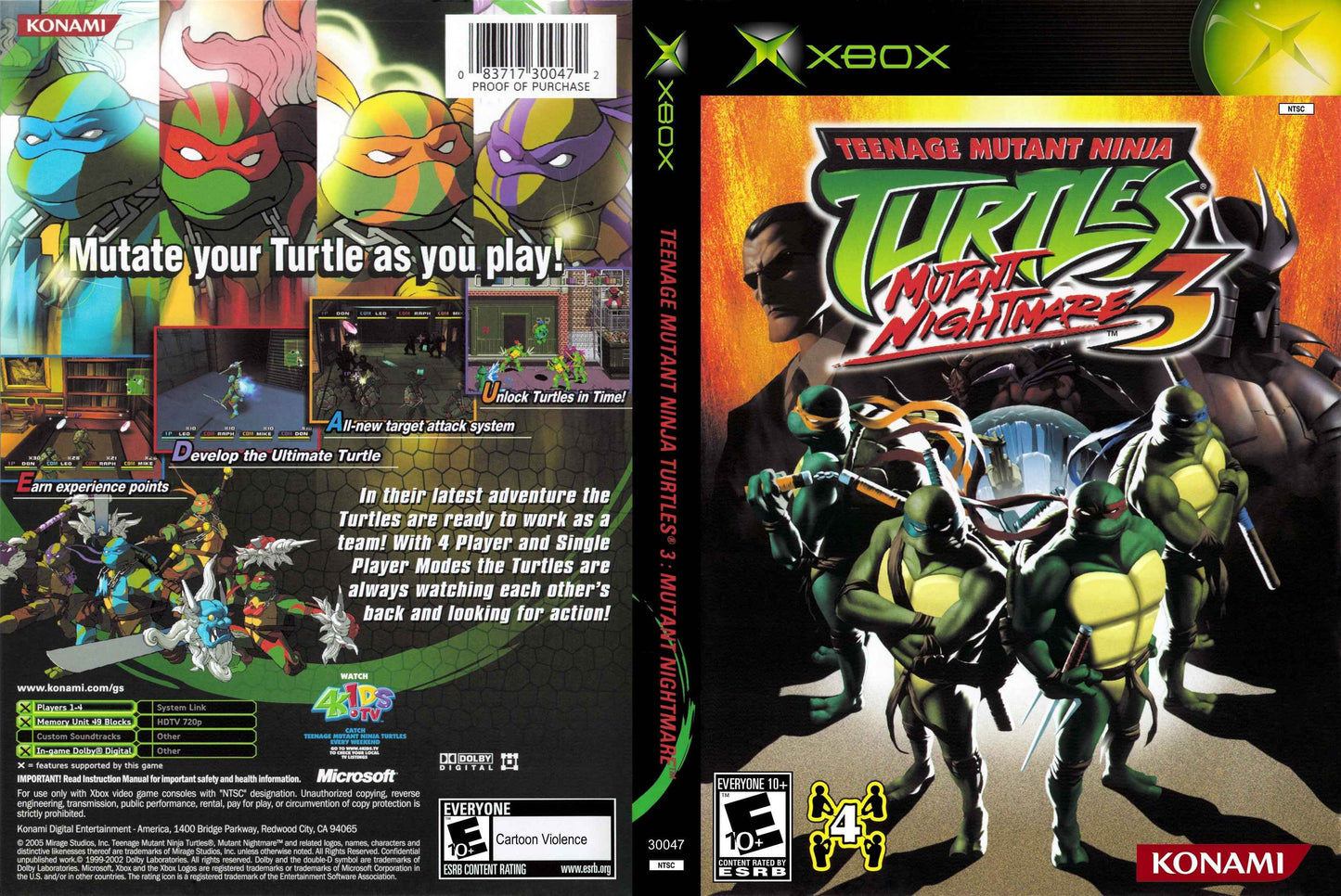 Teenage Mutant Ninja Turtles 3 Mutant Nightmare Cover Art - WOI Solutions