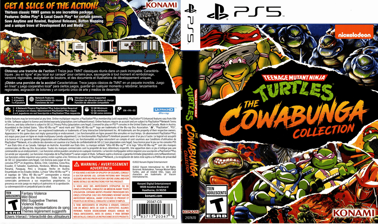 Teenage Mutant Ninja Turtles The Cowabunga Collection Cover Art - WOI Solutions