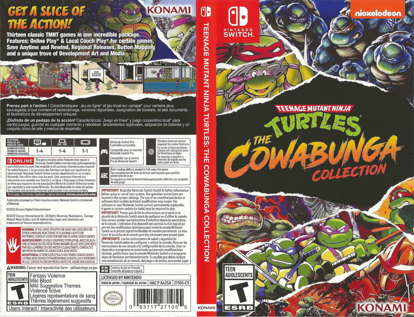 Teenage Mutant Ninja Turtles The Cowabunga Collection Cover Art - WOI Solutions