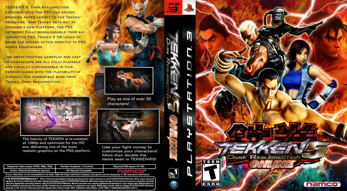 Tekken 5 Dark Ressurection Online Cover Art - WOI Solutions