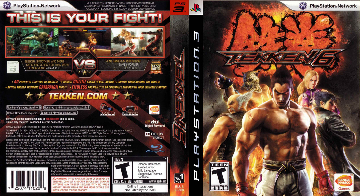 Tekken 6 Cover Art - WOI Solutions
