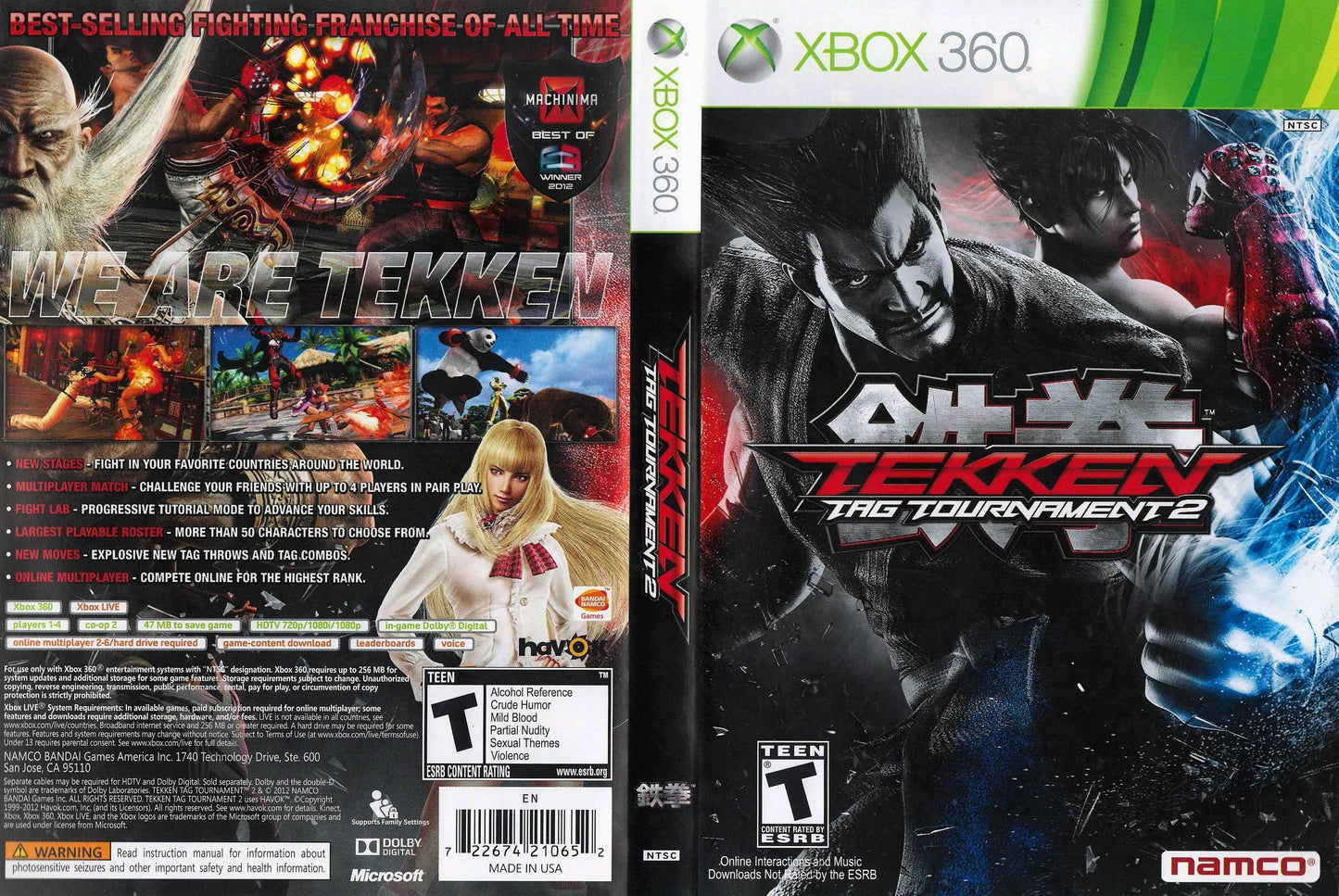 Tekken Tag Tournament 2 Cover Art - WOI Solutions