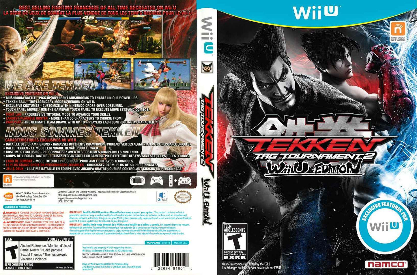 Tekken Tag Tournament 2 Wii U Edition Cover Art - WOI Solutions