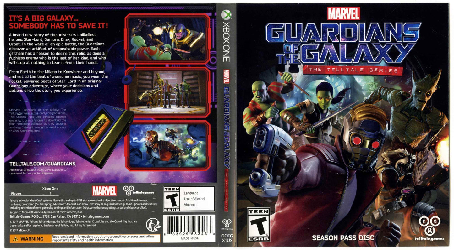 Telltale Guardians of the Galaxy Cover Art - WOI Solutions