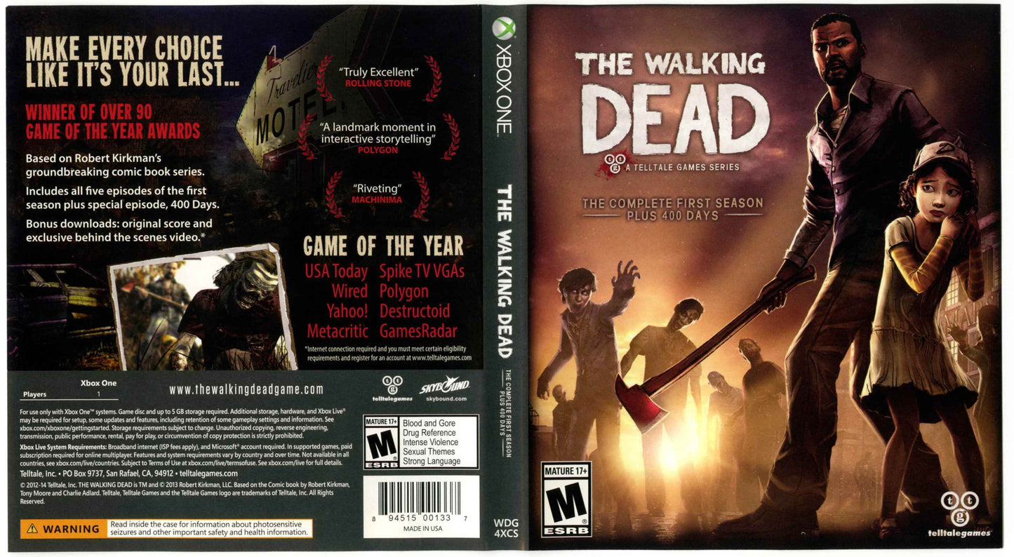 Telltale Walking Dead Season 1 Cover Art - WOI Solutions