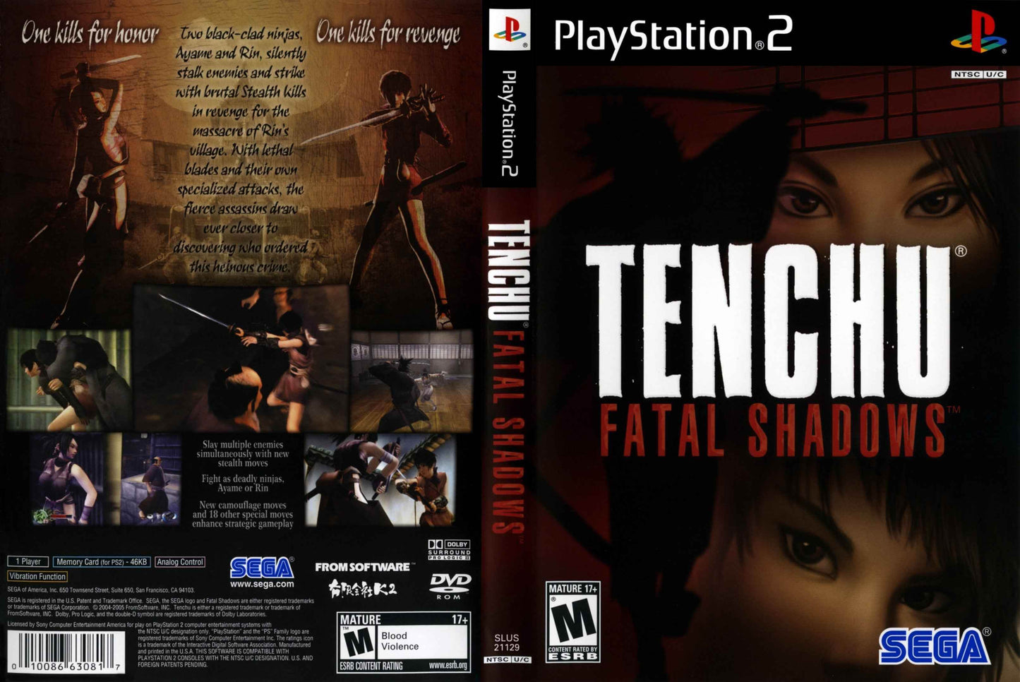 Tenchu Fatal Shadows Cover Art - WOI Solutions