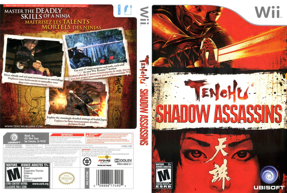 Tenchu Shadow Assassins Cover Art - WOI Solutions
