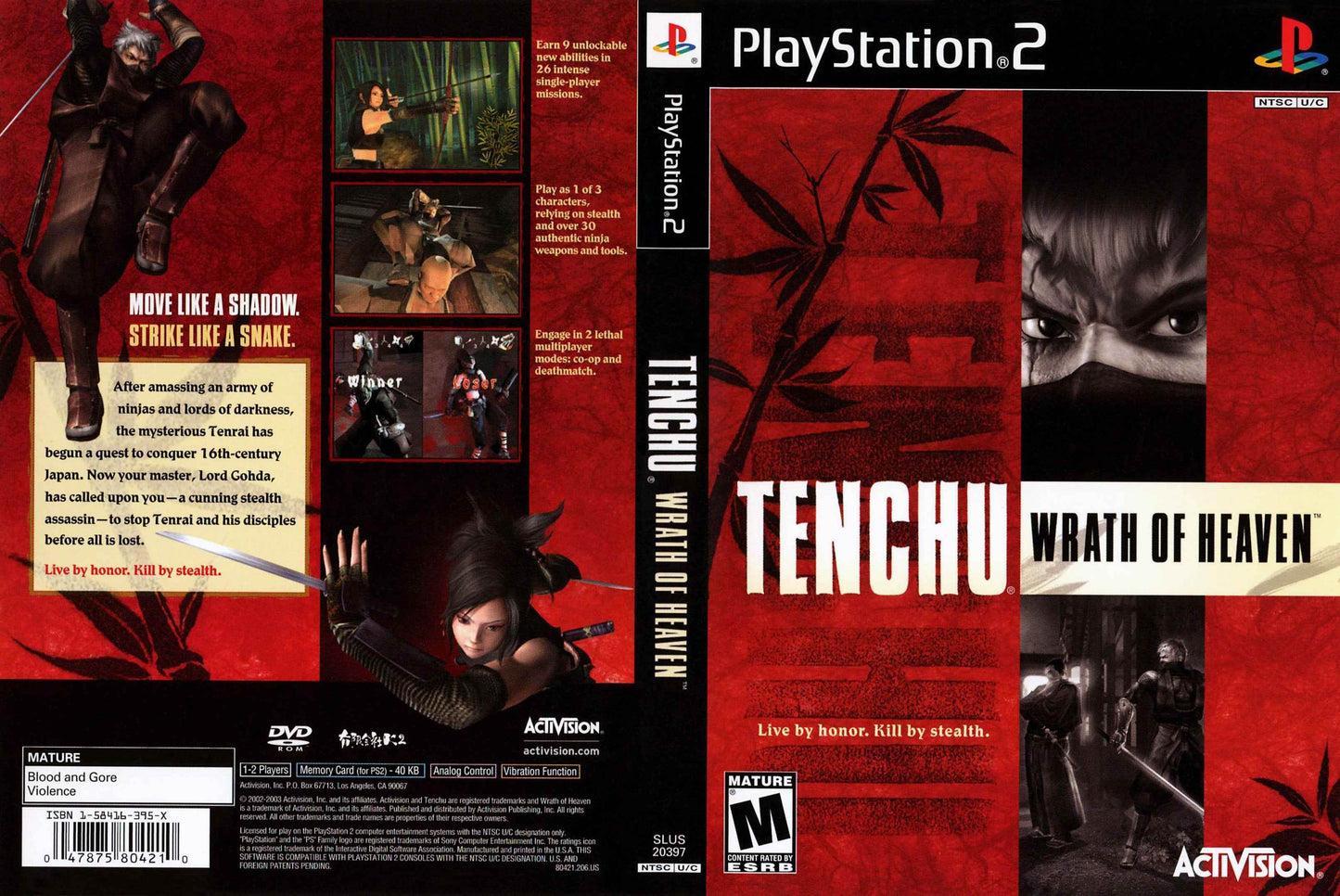 Tenchu Wrath Of Heaven Cover Art - WOI Solutions