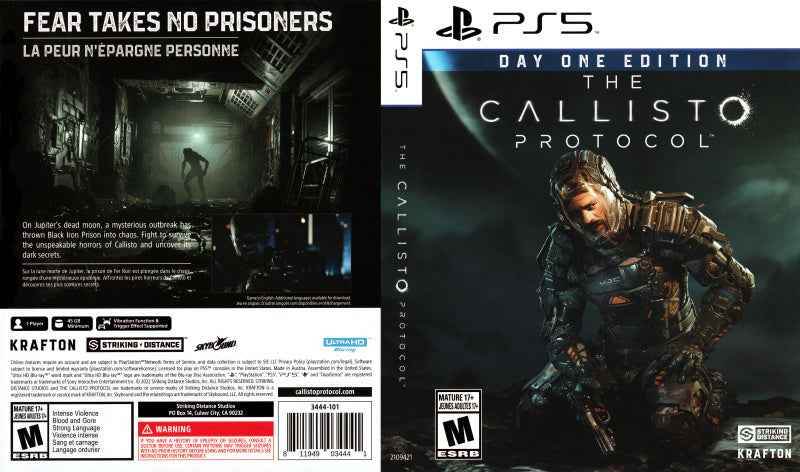 The Callisto Protocol - Day One Edition Cover Art - WOI Solutions