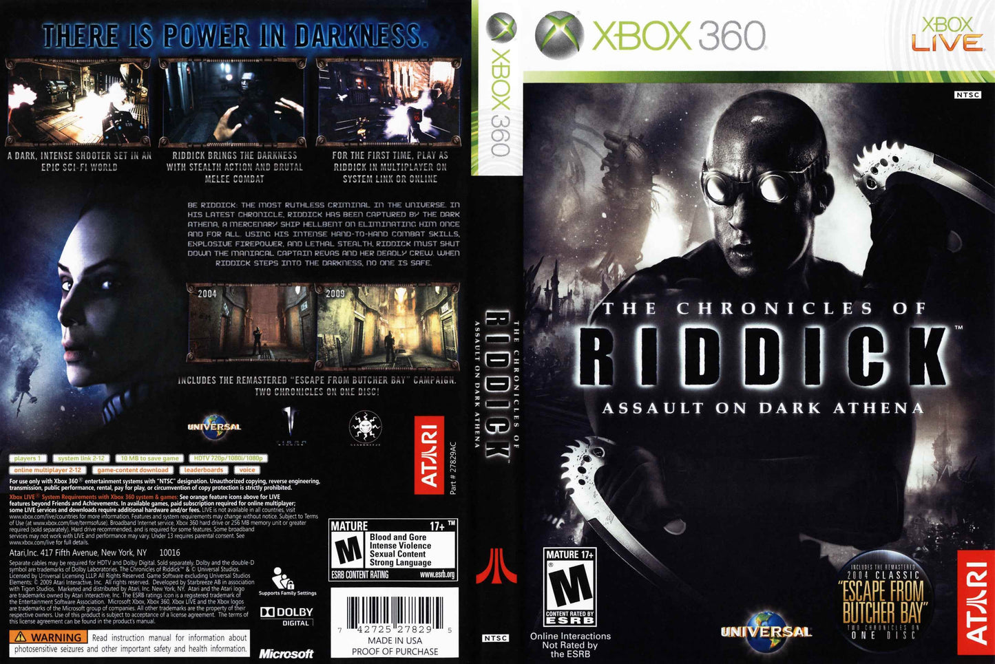 The Chronicles of Riddick Assault on Dark Athena Cover Art - WOI Solutions