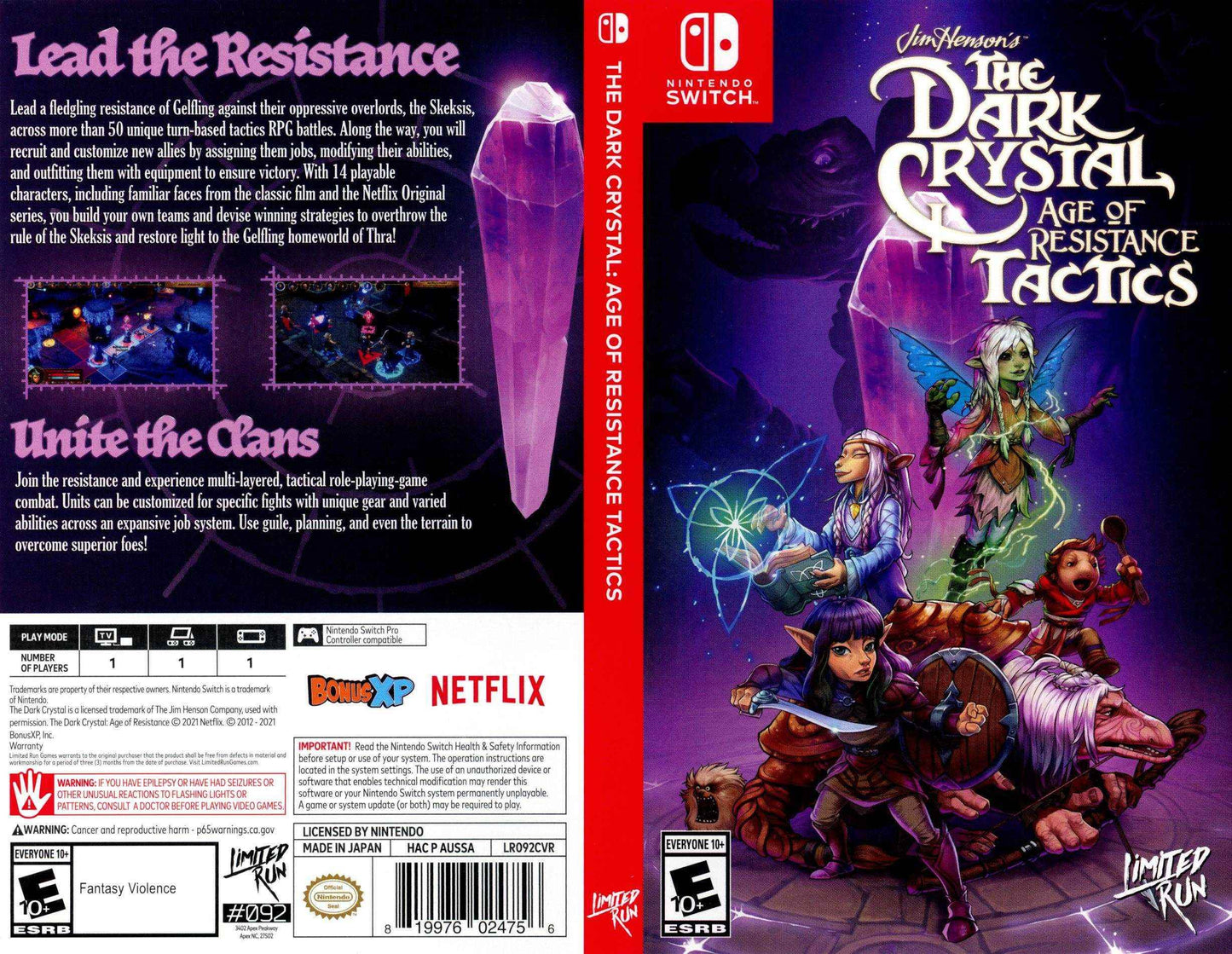 The Dark Crystal Age of Resistance Tactics Cover Art - WOI Solutions