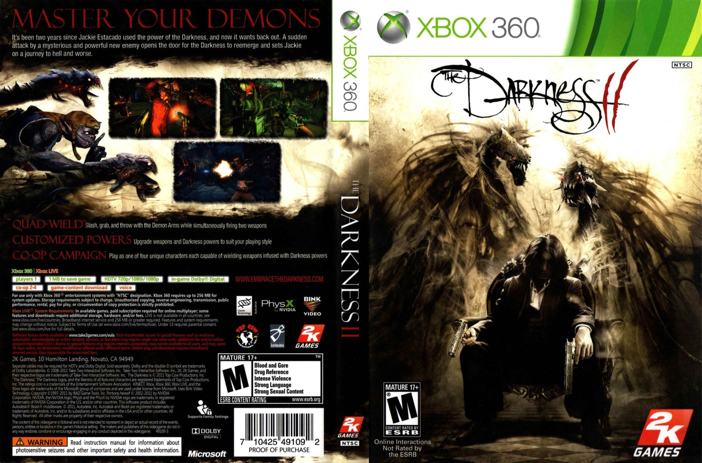 The Darkness II Cover Art - WOI Solutions