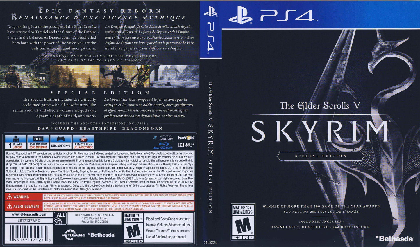 The Elder Scrolls V Skyrim Cover Art - WOI Solutions