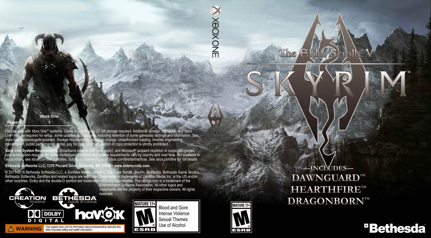 The Elder Scrolls V Skyrim Cover Art - WOI Solutions