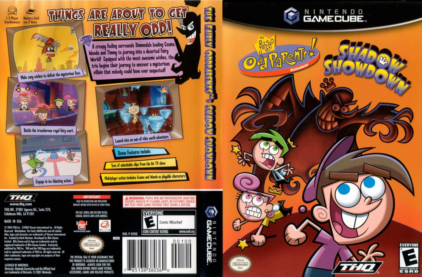 The Fairly OddParents Shadow Showdown Cover Art - WOI Solutions