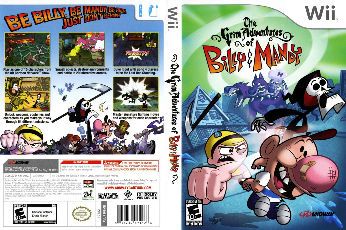 The Grim Adventures of Billy & Mandy Cover Art - WOI Solutions