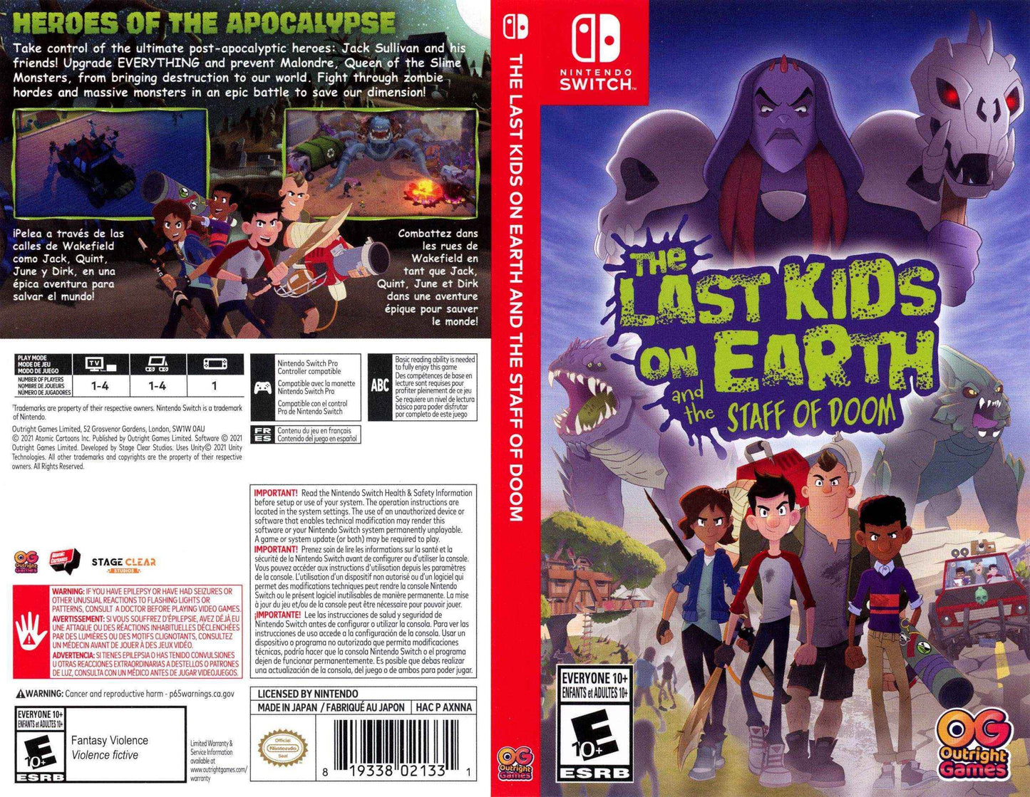 The Last Kids on Earth and the Staff of Doom Cover Art - WOI Solutions