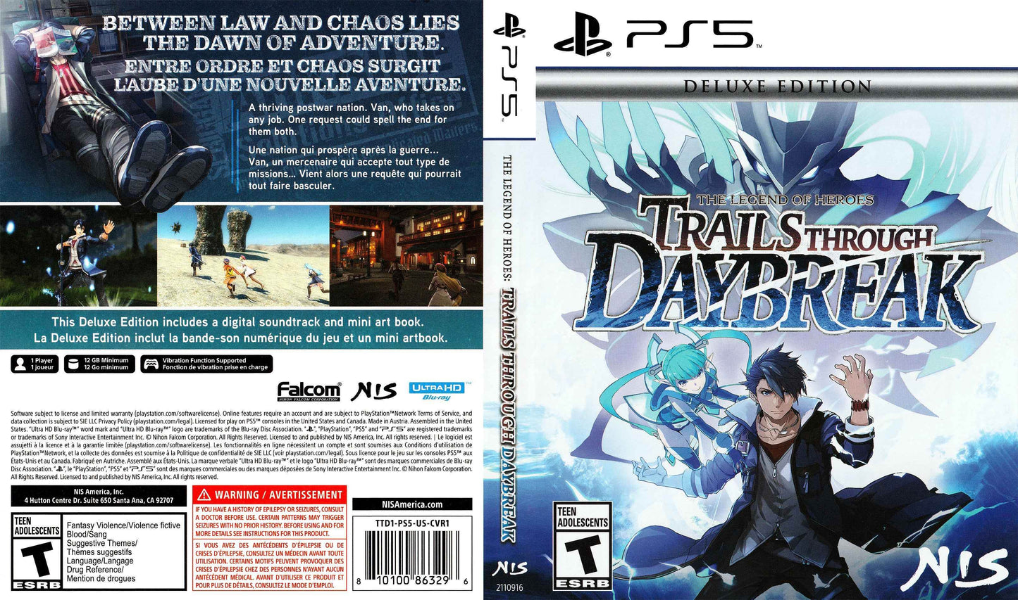 The Legend of Heroes - Trails Through Daybreak Cover Art - WOI Solutions