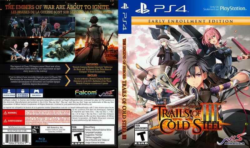 The Legend of Heroes - Trails of Cold Steel III Cover Art - WOI Solutions