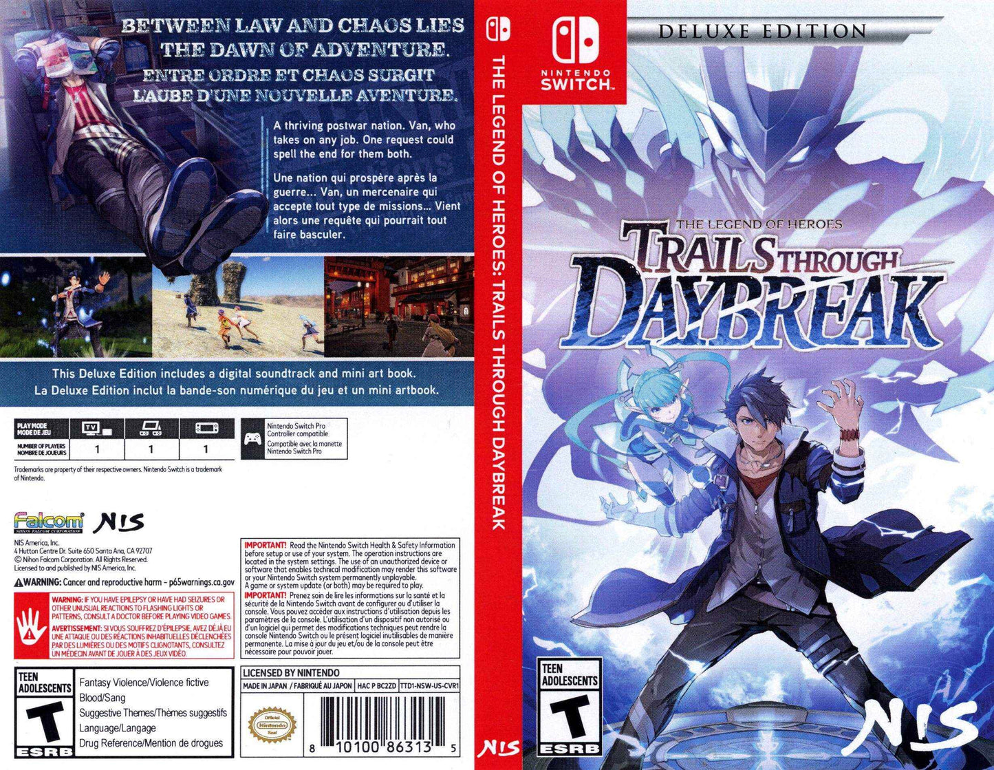 The Legend of Heroes Trails Through Daybreak Cover Art - WOI Solutions