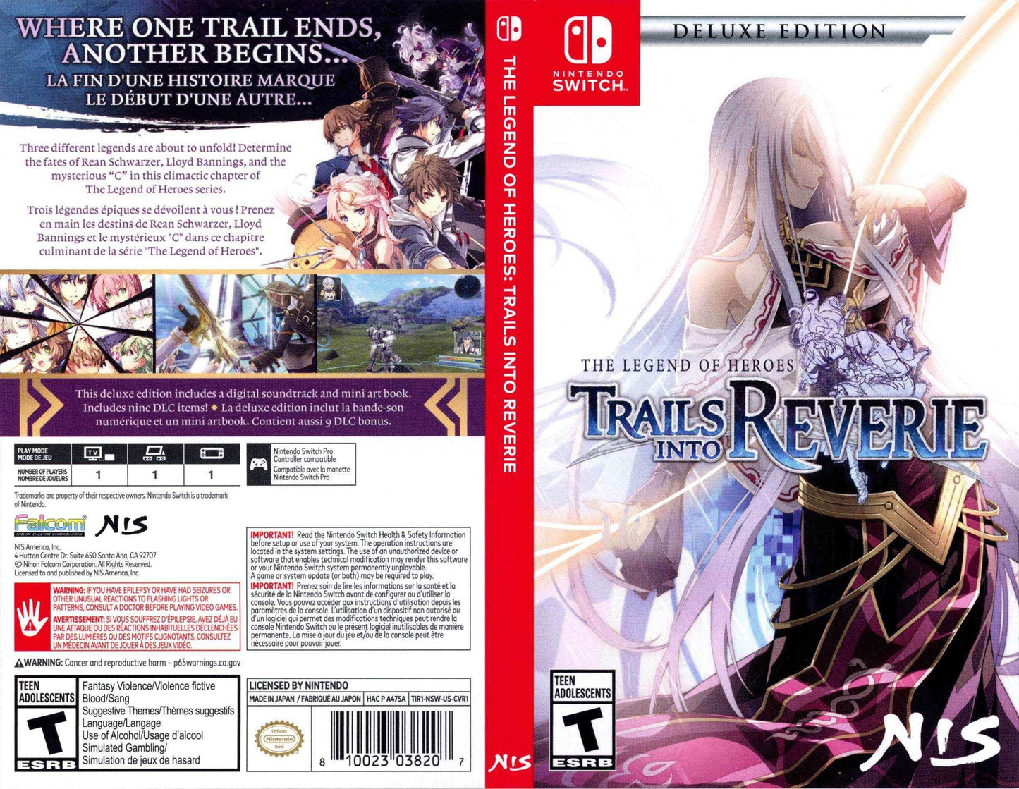 The Legend of Heroes Trails into Reverie Cover Art - WOI Solutions