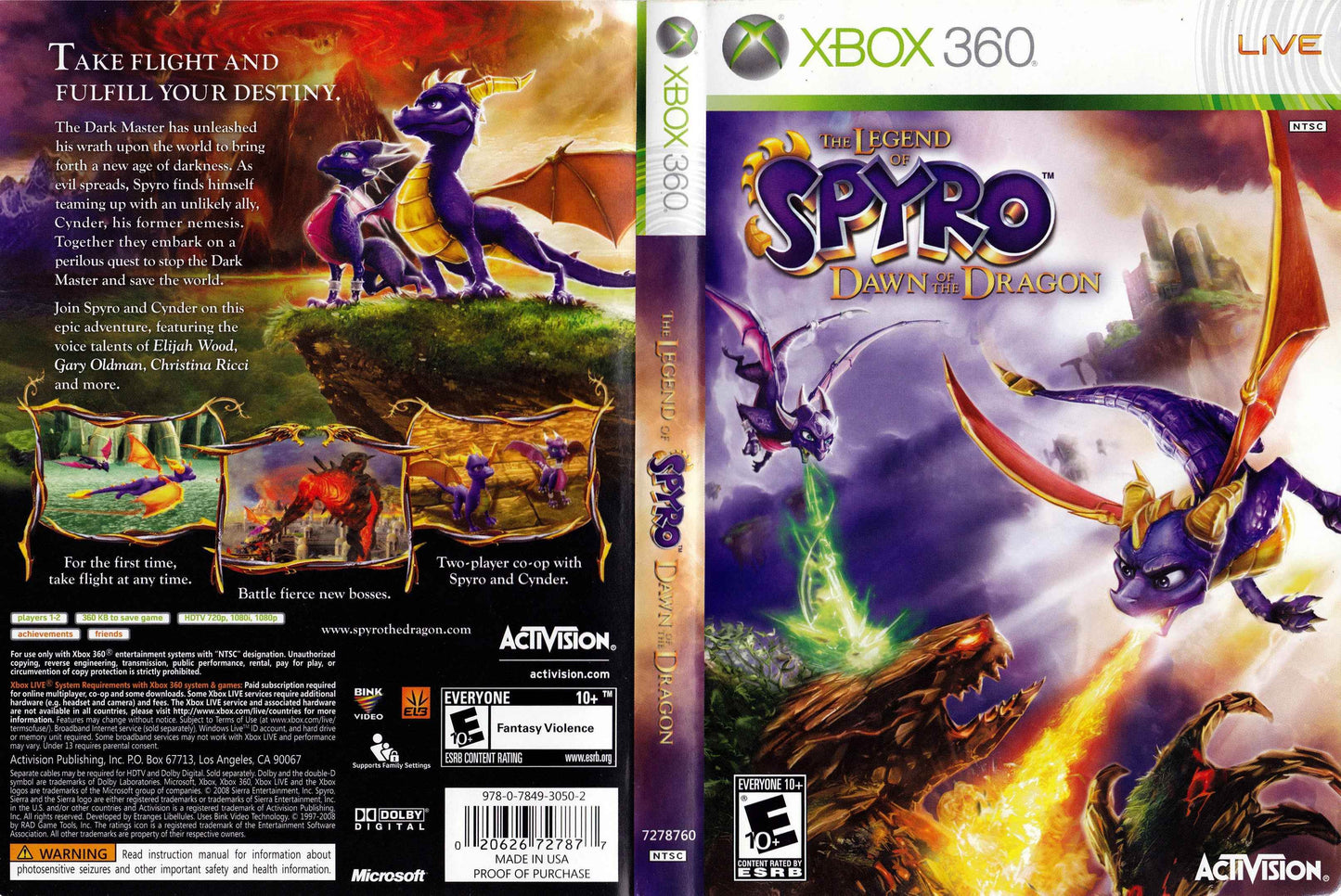 The Legend of Spyro Dawn of the Dragon Cover Art - WOI Solutions