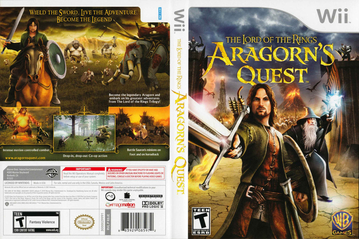 The Lord of the Rings Aragorn's Quest Cover Art - WOI Solutions