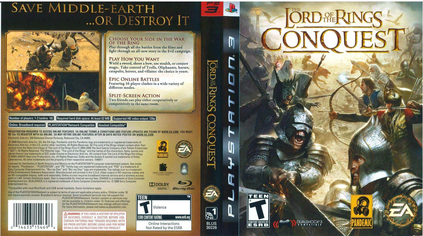 The Lord of the Rings Conquest Cover Art - WOI Solutions