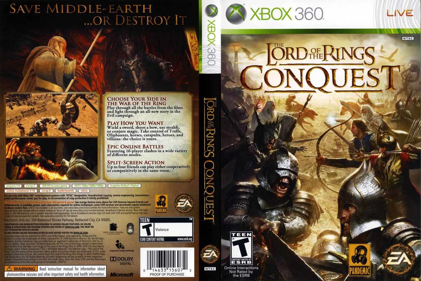 The Lord of the Rings Conquest Cover Art - WOI Solutions