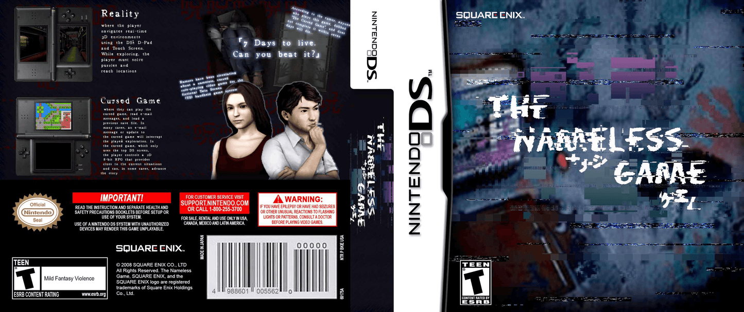 The Nameless Game Cover Art - WOI Solutions