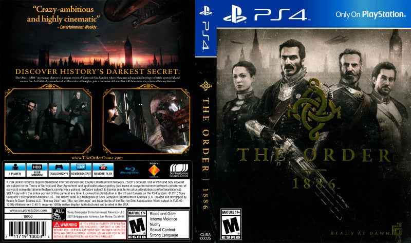 The Order 1886 Cover Art - WOI Solutions