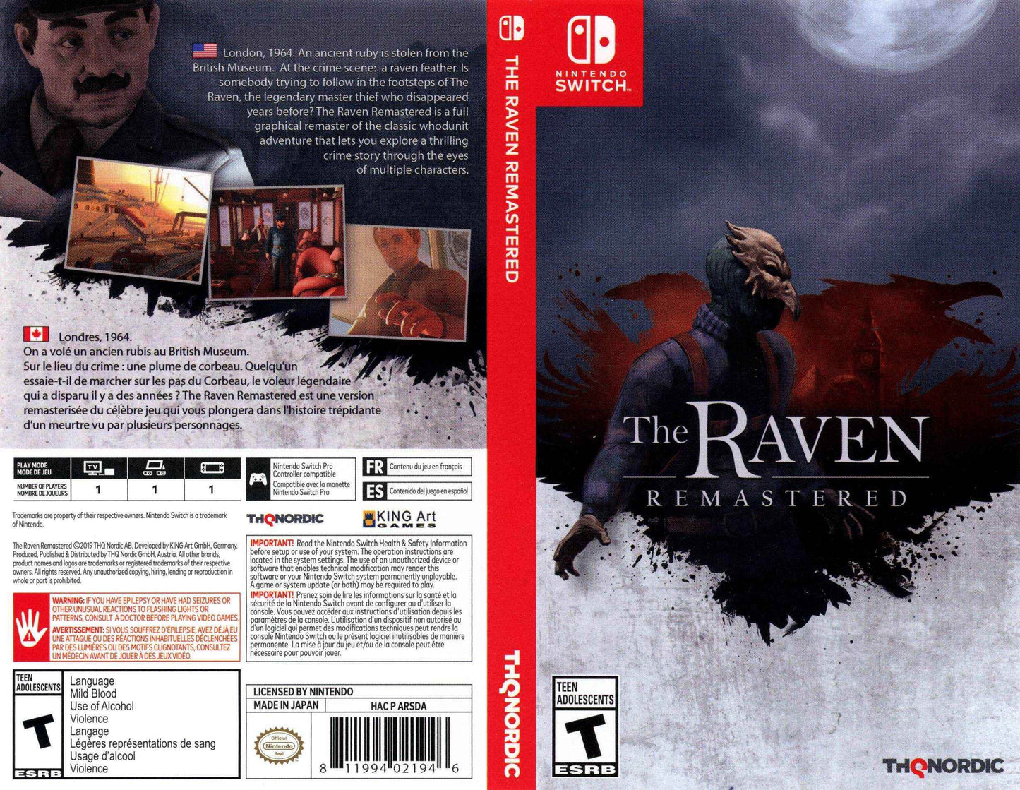The Raven Remastered Cover Art - WOI Solutions