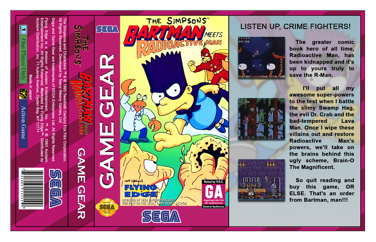 The Simpsons Bartman Meets Radioactive Man