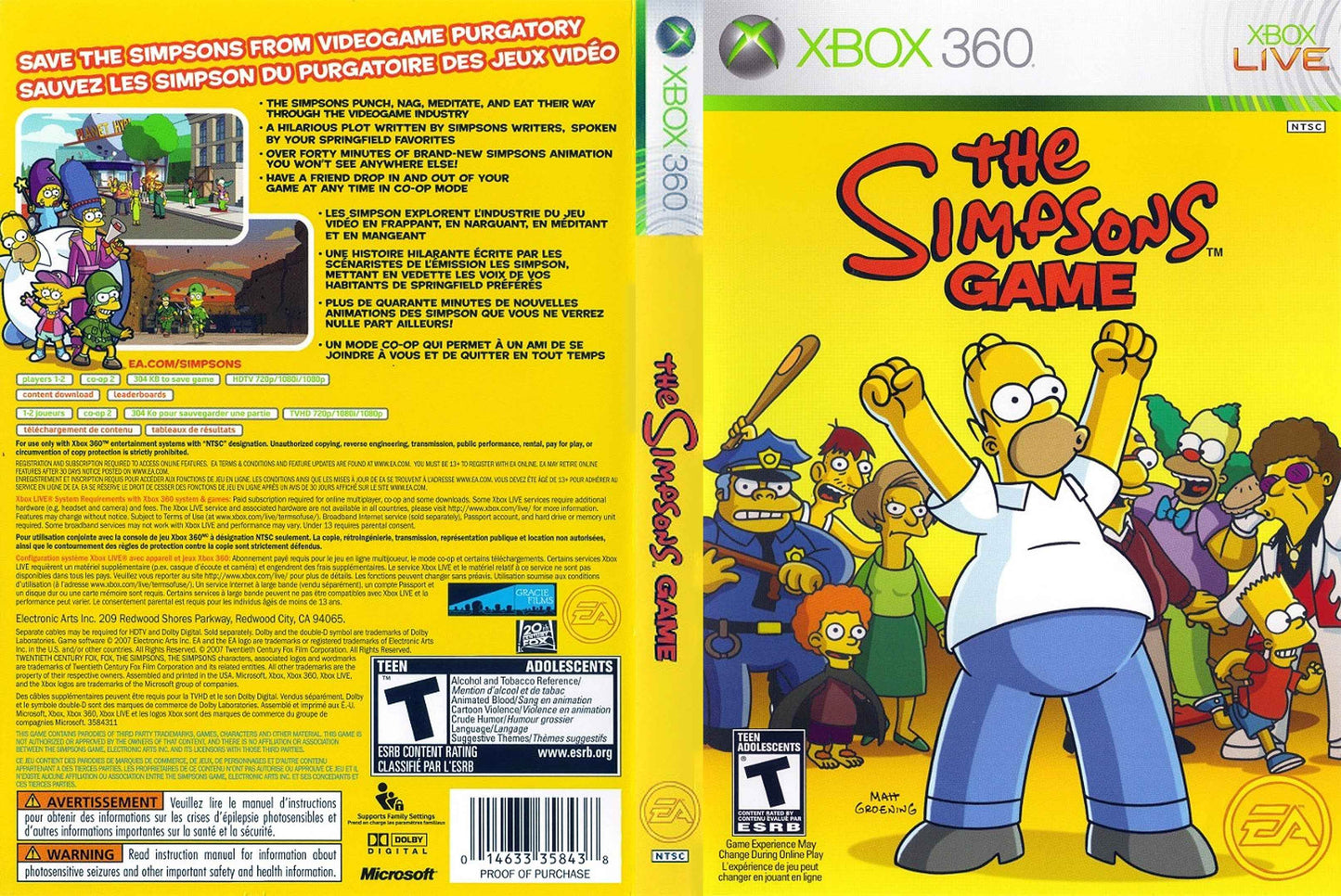 The Simpsons Game Cover Art - WOI Solutions