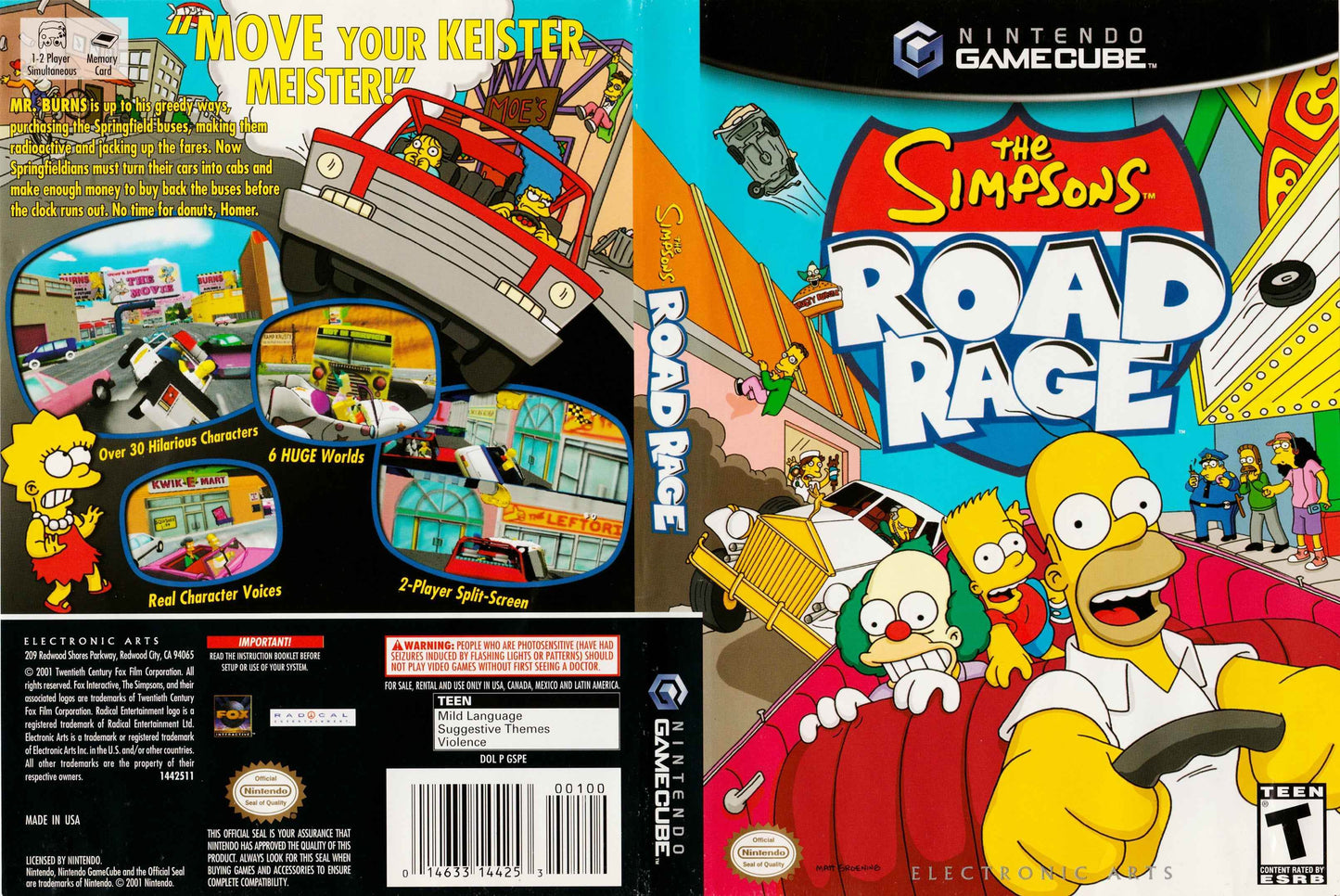 The Simpsons Road Rage Cover Art - WOI Solutions