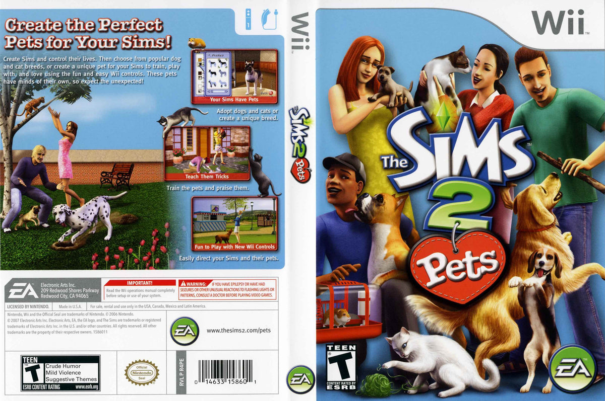 The Sims 2 Pets Cover Art - WOI Solutions