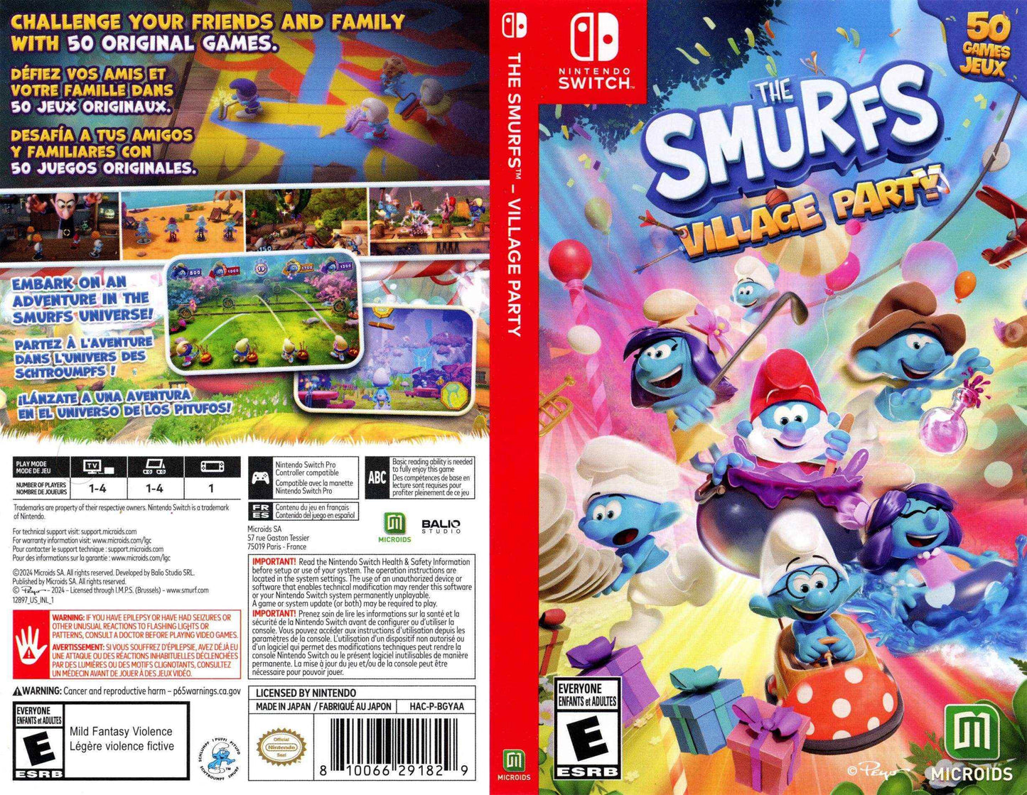 The Smurfs Village Party Cover Art - WOI Solutions
