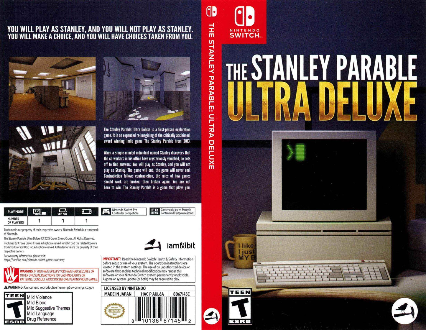 The Stanley Parable Ultra Deluxe Cover Art - WOI Solutions