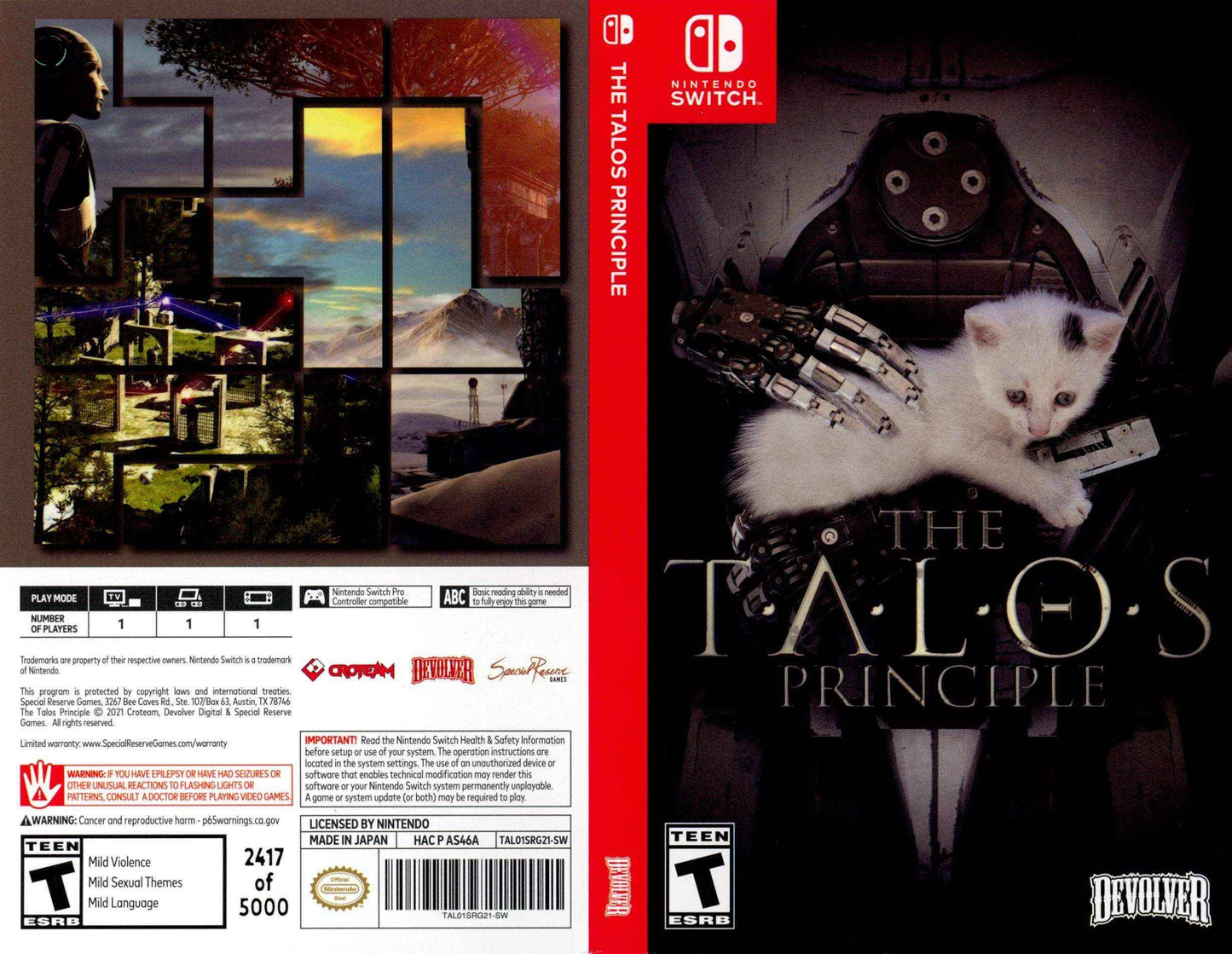 The Talos Principle Deluxe Edition Cover Art - WOI Solutions