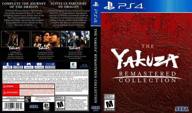 The Yakuza Remastered Collection Cover Art - WOI Solutions
