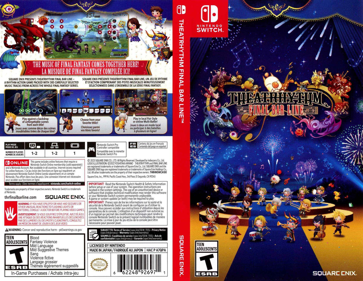 Theatrhythm Final Bar Line Cover Art - WOI Solutions