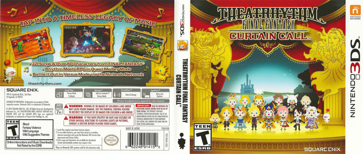 Theatrhythm Final Fantasy Curtain Call Cover Art - WOI Solutions