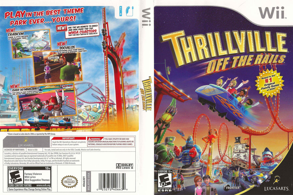Thrillville Off the Rails Cover Art - WOI Solutions