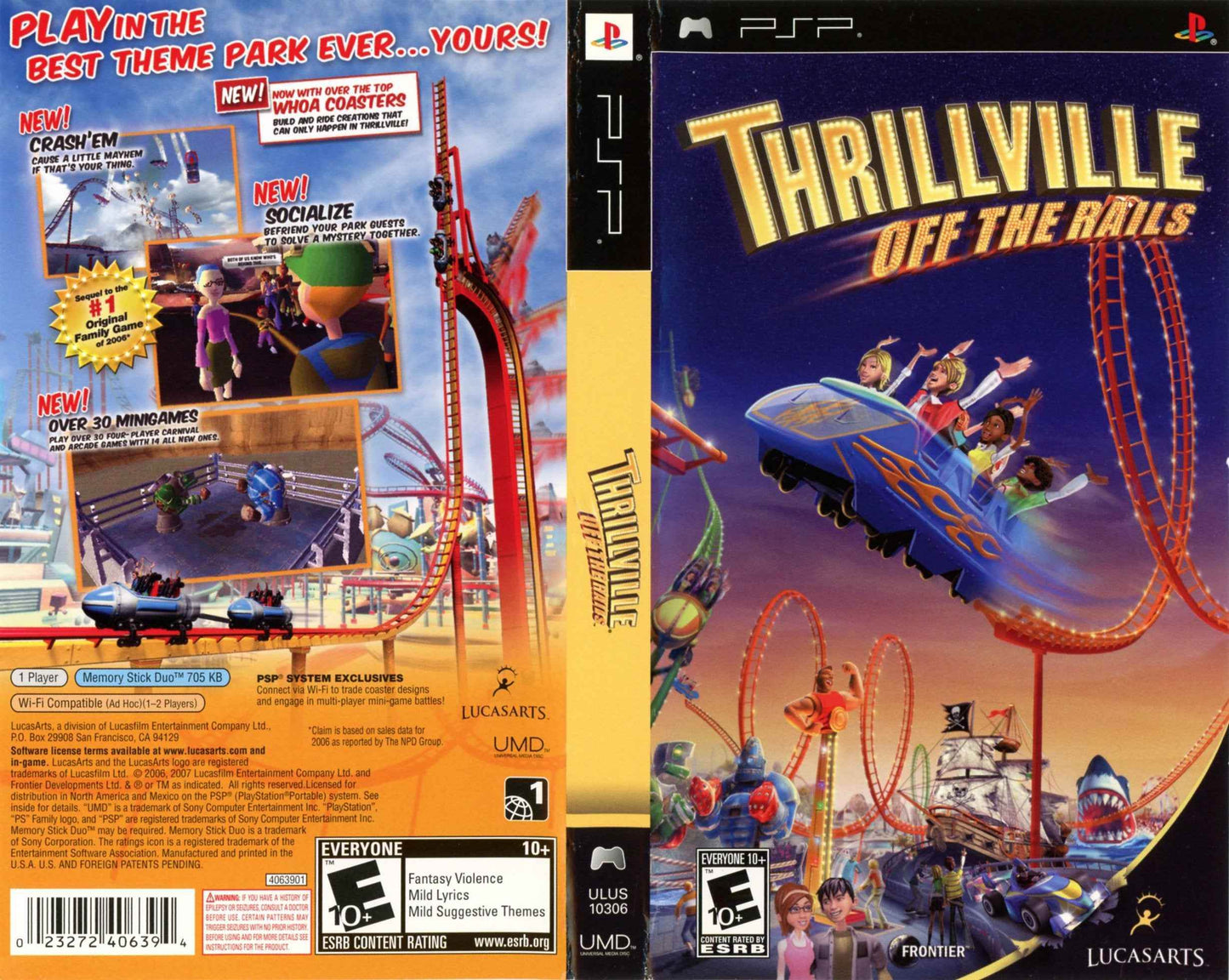 Thrillville Off the Rails Cover Art - WOI Solutions