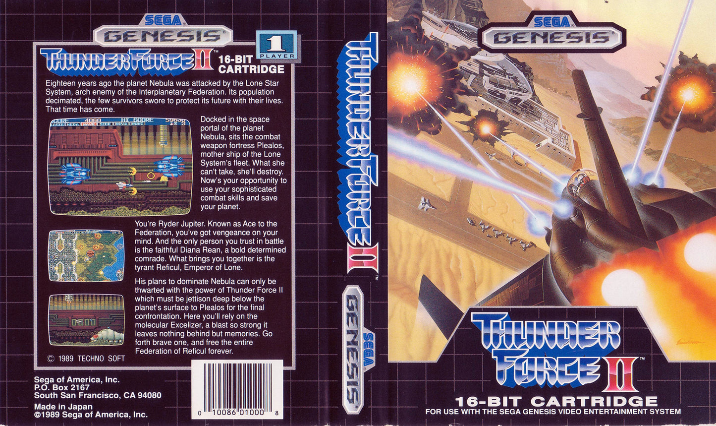 Thunder Force II Cover Art - WOI Solutions